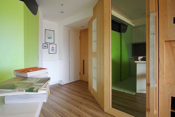 10坪一房兩廳的簡約風空間,也是女屋主的退休宅。喜歡