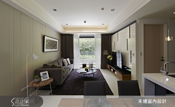 擁有40坪的空間，屋宅是三房兩廳的格局設計，設計師採