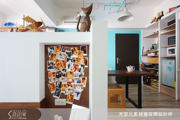 1房1廳17坪的北歐風中古屋。原本屋況採光不良,與過多