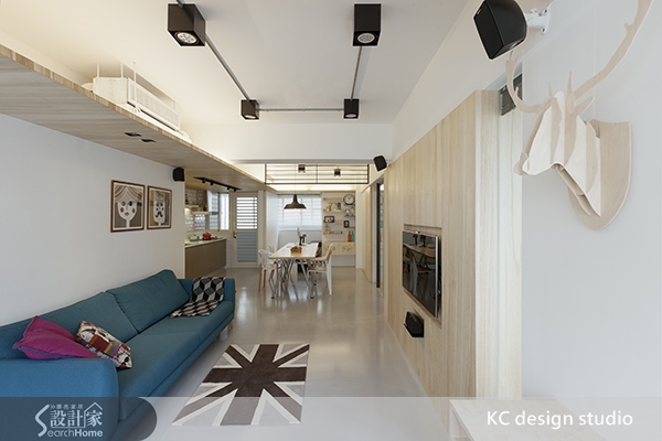 回到家中，看見客廳就會萌生回到家的安心感，感覺它好