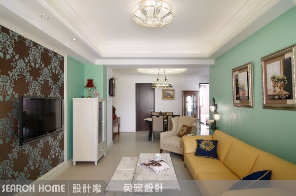 美式古典是男主人的偏好，男主人對於居家風格有個人喜