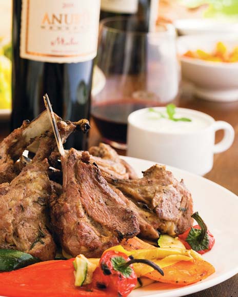 中秋烤肉、葡萄酒