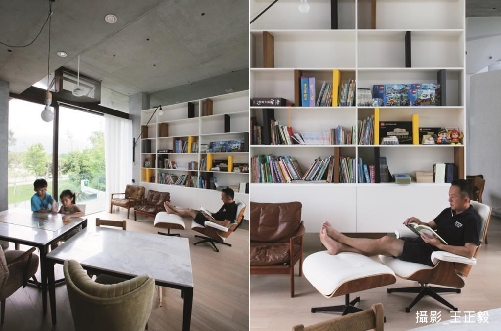 2 樓還有一家人共同閱讀的寬敞大書房，並預先規劃好管線位置，為未來 2 個小朋友長大分房睡預留伏筆。