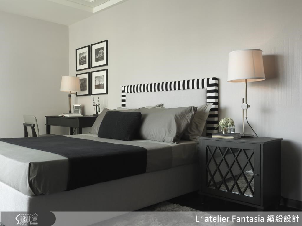 兩間臥室都訴求簡潔優雅的線條架構,卻能展現不同風貌。 兩間臥室都訴求簡潔優雅的線條架構,卻能展現不同風貌。