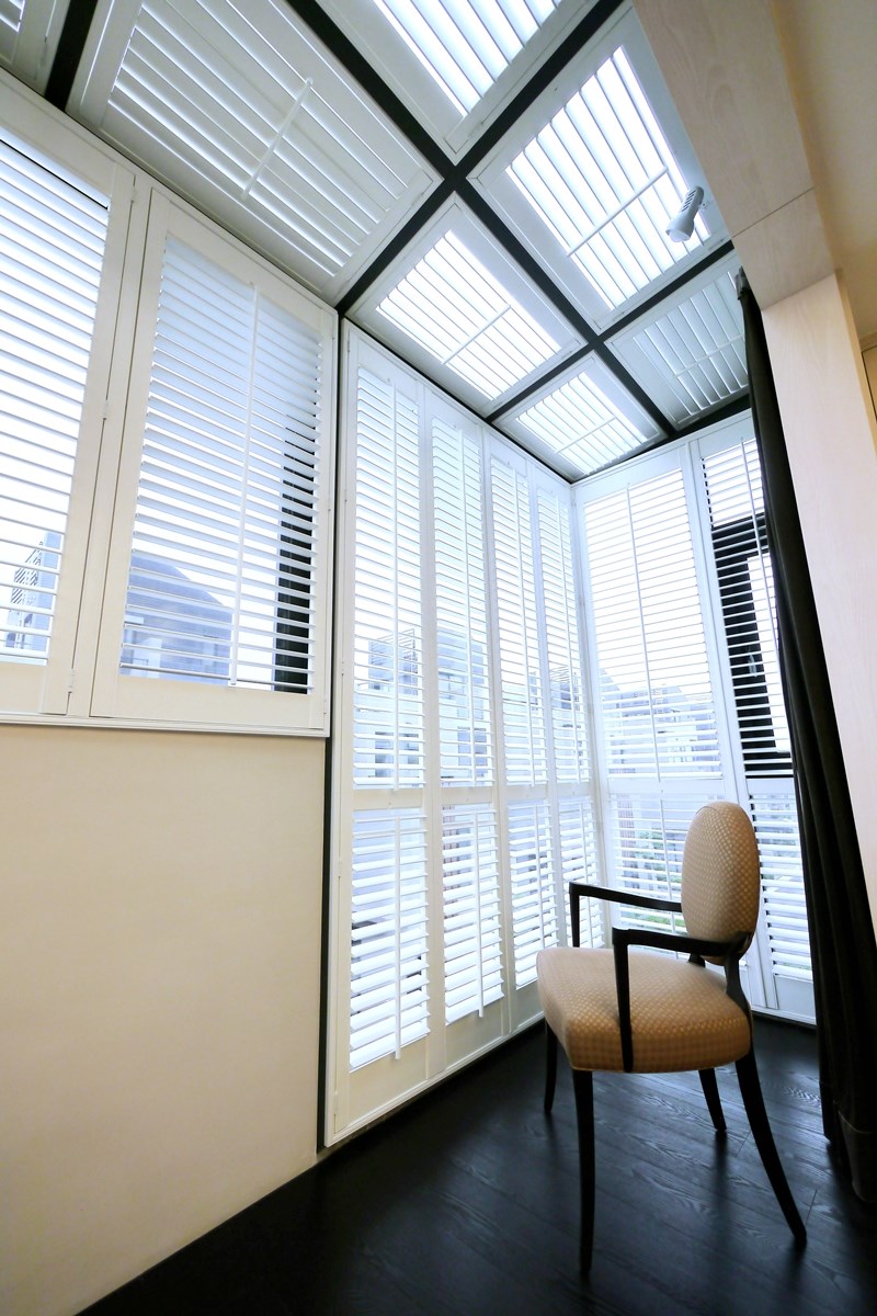 挑高與天窗型式，大器室內氛圍。