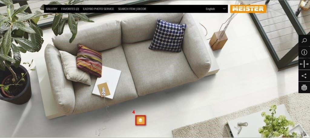 選擇其中一個情境後，等畫面變成想要佈置的場景後，按下【橘鍵】準備開始佈置。