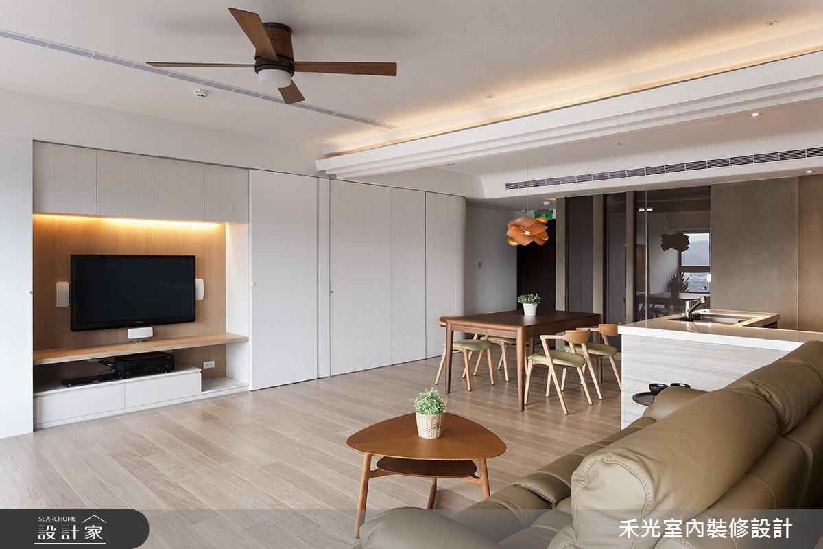 座落在新北市樹林區 35 坪的新成屋,被山與海原始天然