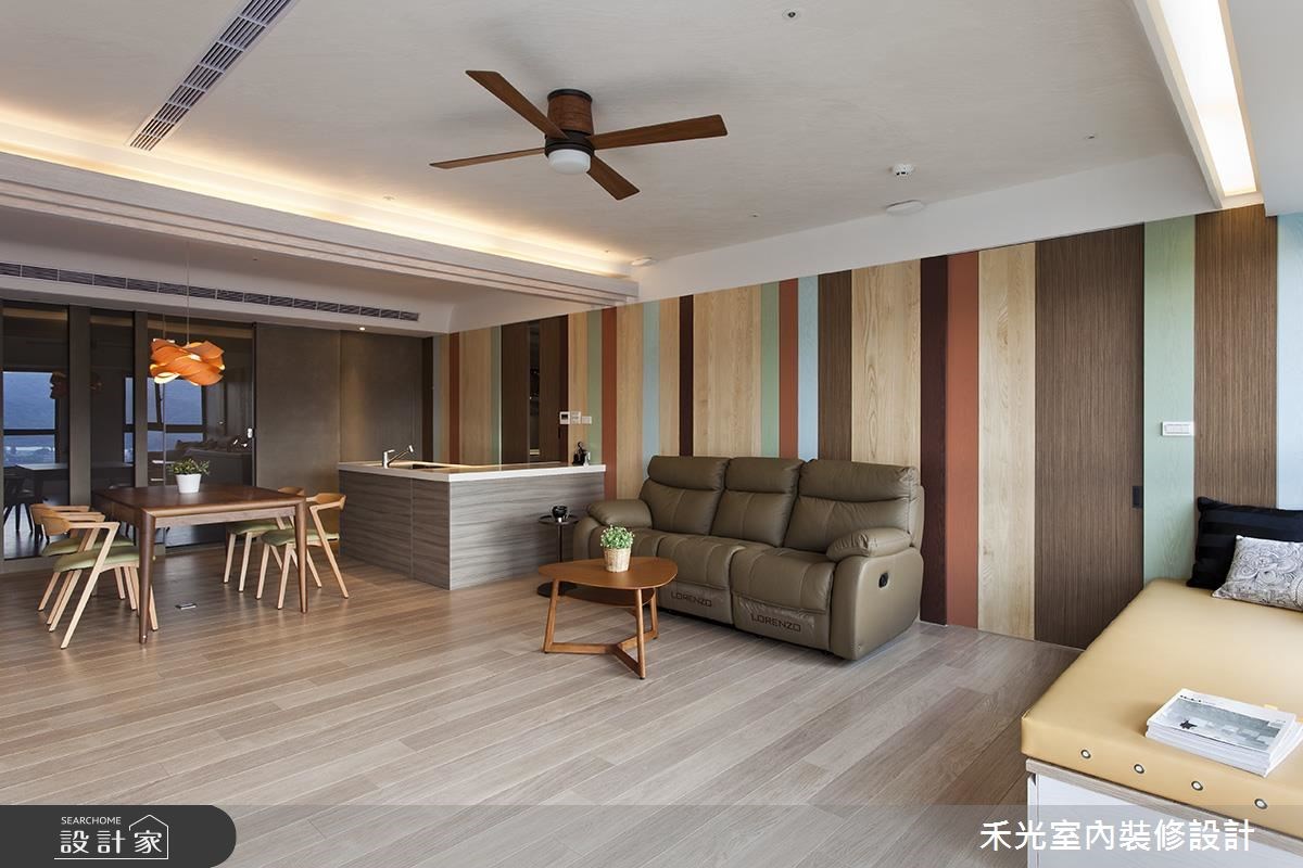 座落在新北市樹林區 35 坪的新成屋,被山與海原始天然