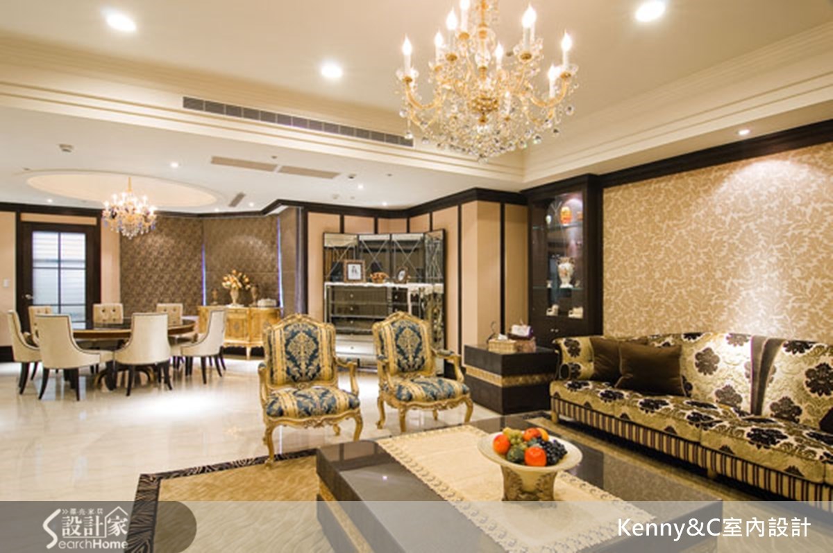 一進入這次案例要介紹的 70 坪以上的大坪數空間,寬敞