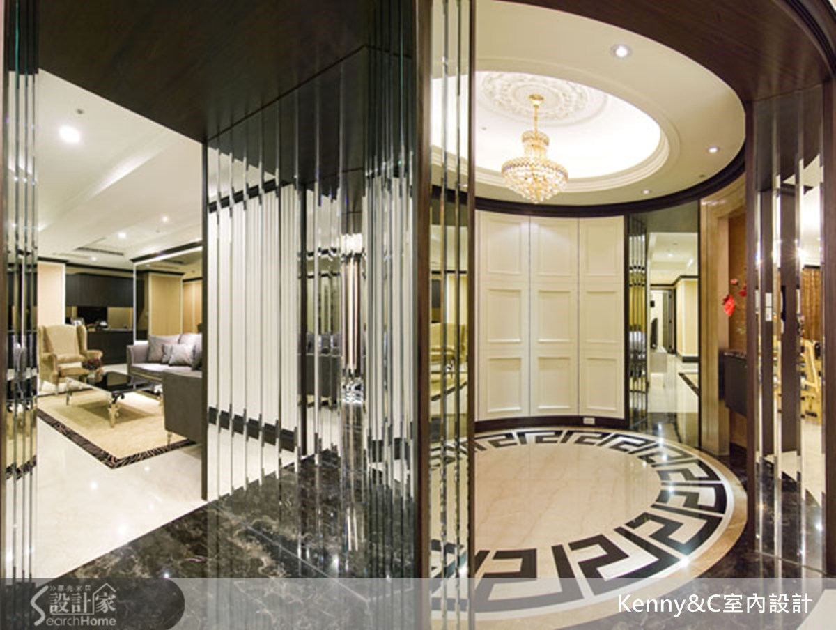 一進入這次案例要介紹的 70 坪以上的大坪數空間,寬敞