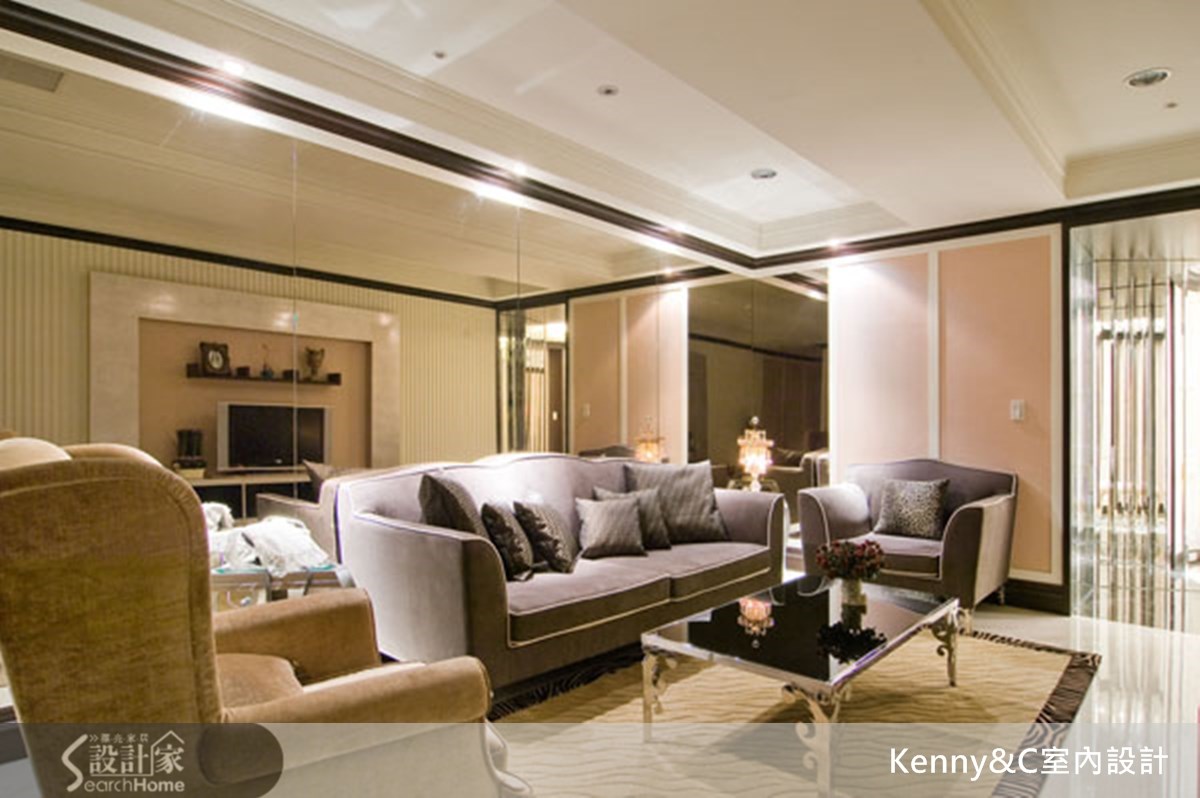 一進入這次案例要介紹的 70 坪以上的大坪數空間,寬敞