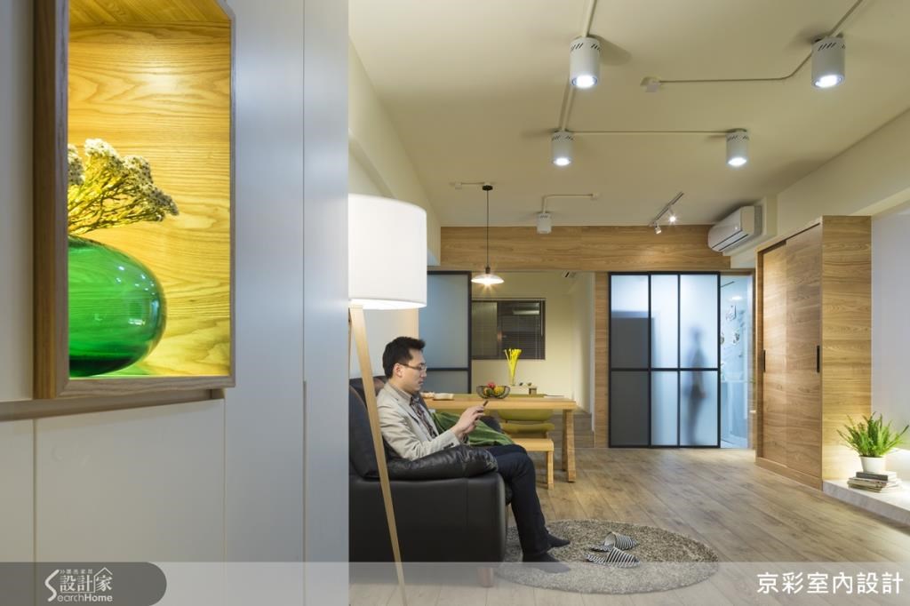 捨棄茶几換來寬敞與動線流暢的空間 捨棄茶几換來寬敞與動線流暢的空間