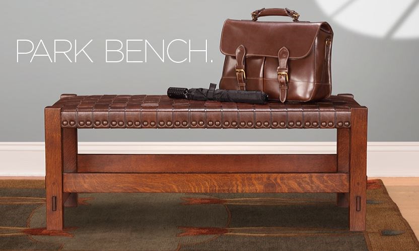 2015年度限量珍藏品,Gus Woven 皮革長凳,嚴選頂級北