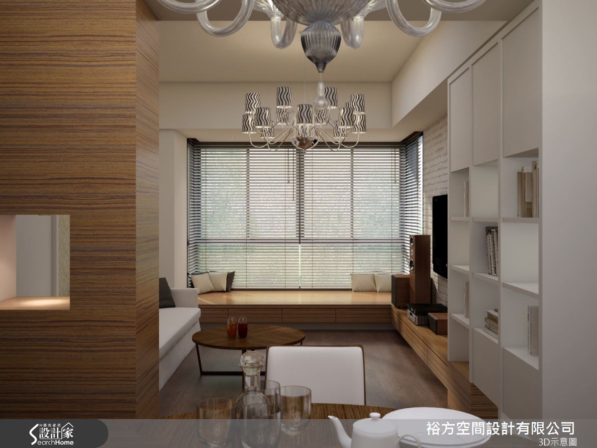 大片玻璃配上百葉窗,讓自然光可自由穿透又不會顯得刺眼,再加上舒適的臥榻區,讓人輕鬆度過慵懶的午後時間。 大片玻璃配上百葉窗,讓自然光可自由穿透又不會顯得刺眼,再加上舒適的臥榻區,讓人輕鬆度過慵懶的午後時間。