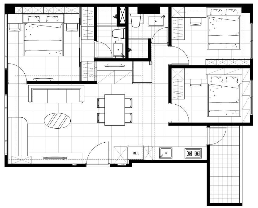 「動線、機能為先，風格不設限」，這是漫舞空間設計帶
