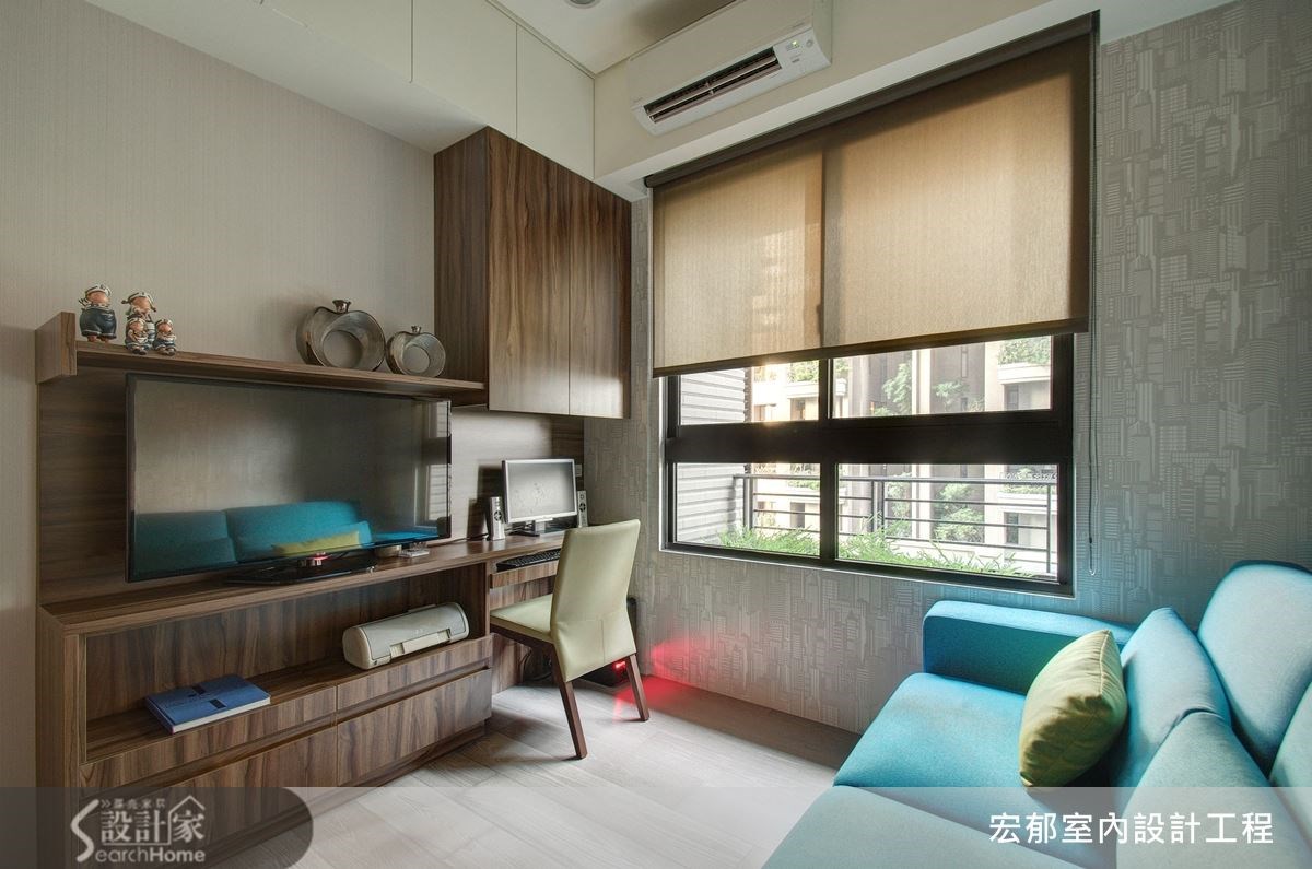 簡約俐落的現代風骨架，輕輕抹上自然石材與木質紋理，