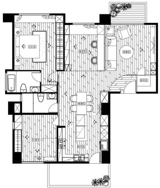 平面圖提供_築邑室內設計