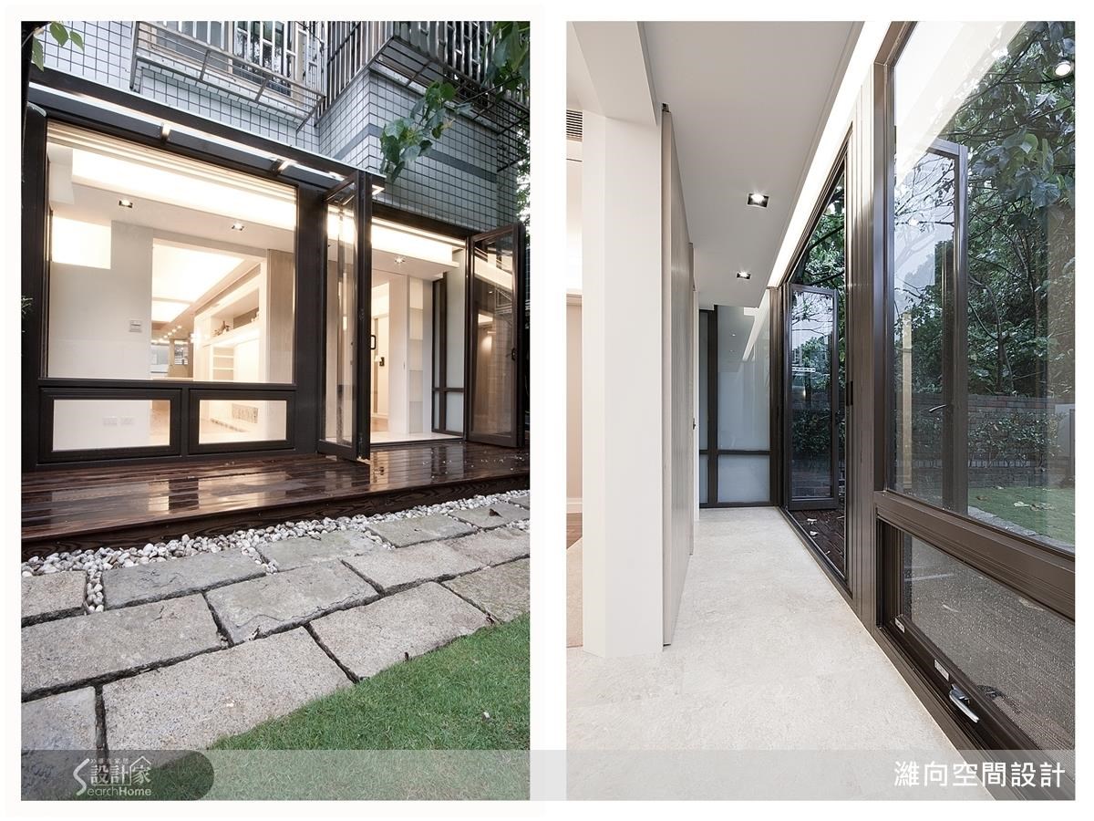 大片窗配搭上全開式拉門,不僅完整保留前陽台窗景,更可強化屋內採光。 大片窗配搭上全開式拉門,不僅完整保留前陽台窗景,更可強化屋內採光。