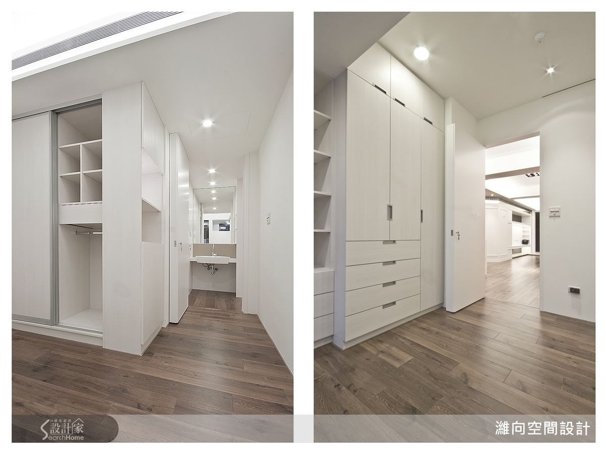 依據生活訴求,以不同櫃體來收納,收納於無形的設計,不僅使空間井井有條,更能貼近簡約風所展現的迷人精粹。 依據生活訴求,以不同櫃體來收納,收納於無形的設計,不僅使空間井井有條,更能貼近簡約風所展現的迷人精粹。