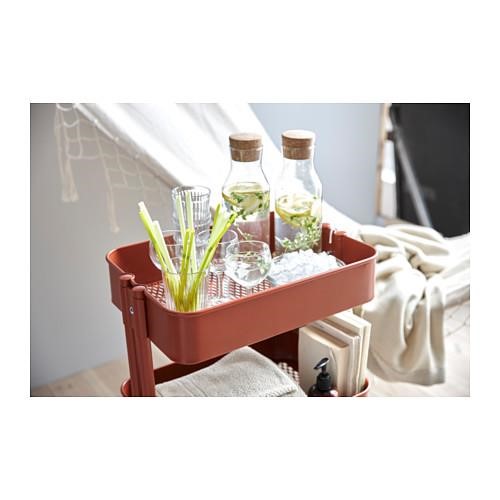 IKEA RÅSKOG推車 紅色/棕色 NT.1495  圖片來源_IKEA