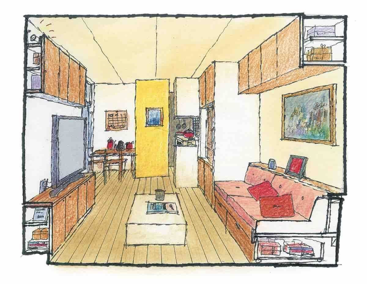 起居室－透視圖 圖片提供_漂亮家居麥浩斯