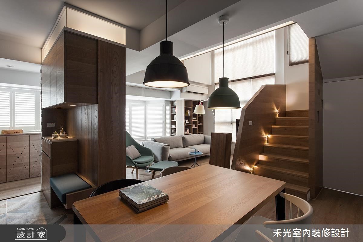 選擇餐桌吊燈時,燈具與桌面距離應在 100 ~ 120 公分之間最舒適,並利用 3000K 以下黃光讓食物看起來更美味。