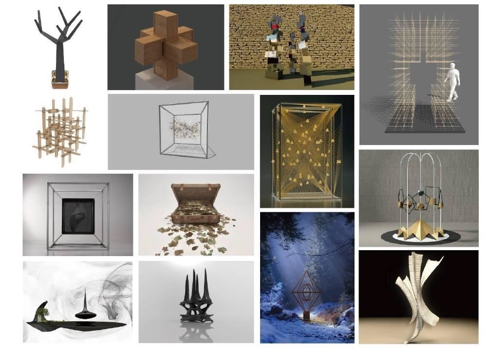 展覽內容之一：「心設」行•旅-冥想-裝置藝術作品展，展出來自“心＋設計學社”的裝置作品。