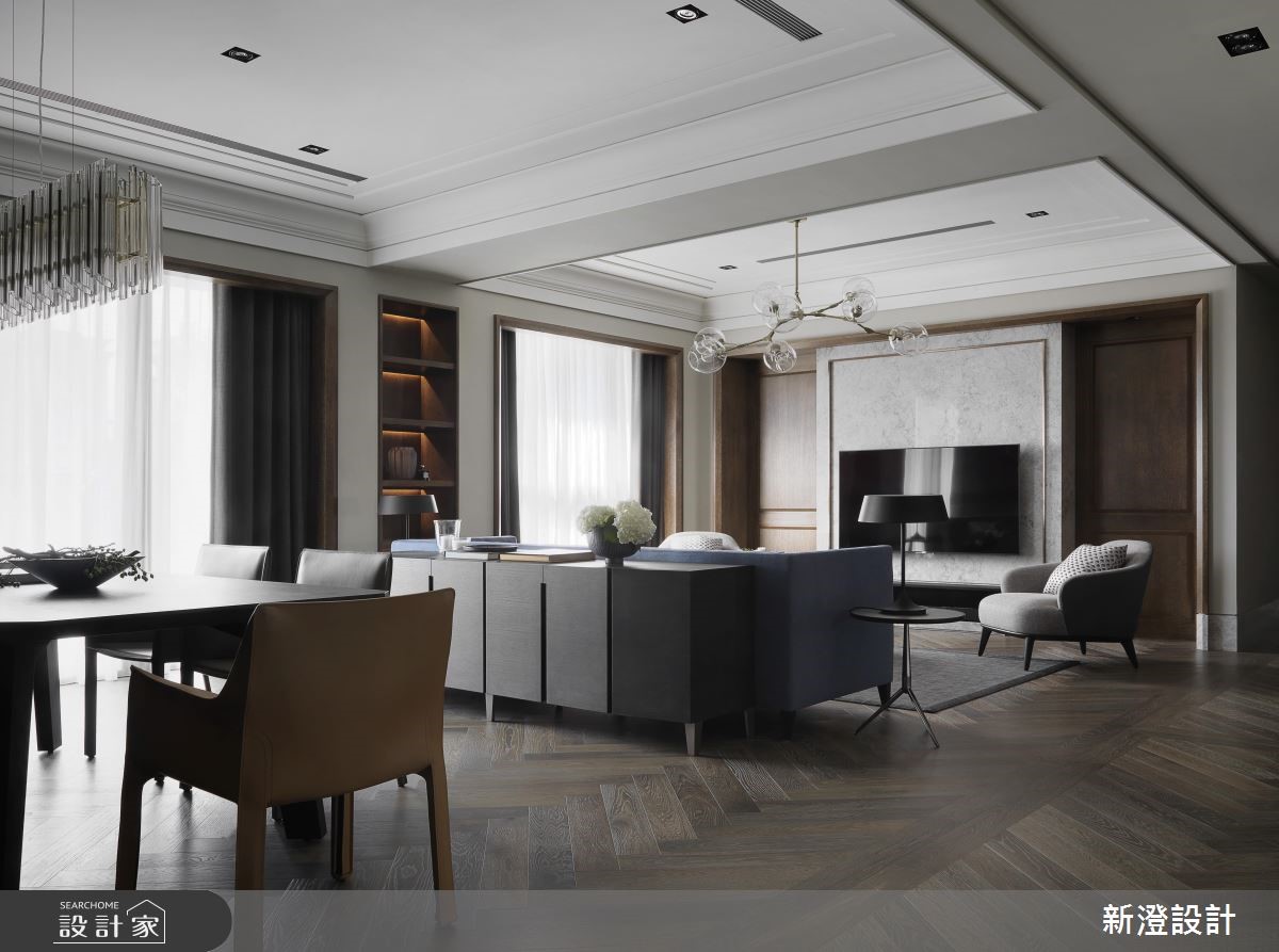 屋主一家人從屋案 72 坪毛胚屋時期就與新澄設計合作，