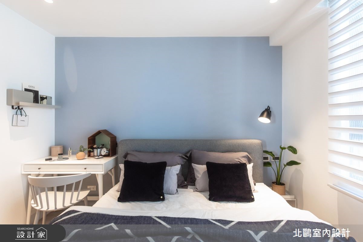 28 坪合宜住宅，設計師透過北歐風作為底蘊，藉由白色