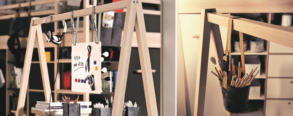 【SPOT 可調框架雙邊書桌】SPOT 這款框架可調的雙邊書桌，除了可雙邊使用、多人共享外，還具備多重收納機能，以及三段可調式高度，做為陪伴孩子不同階段的成長型家具非常合適。