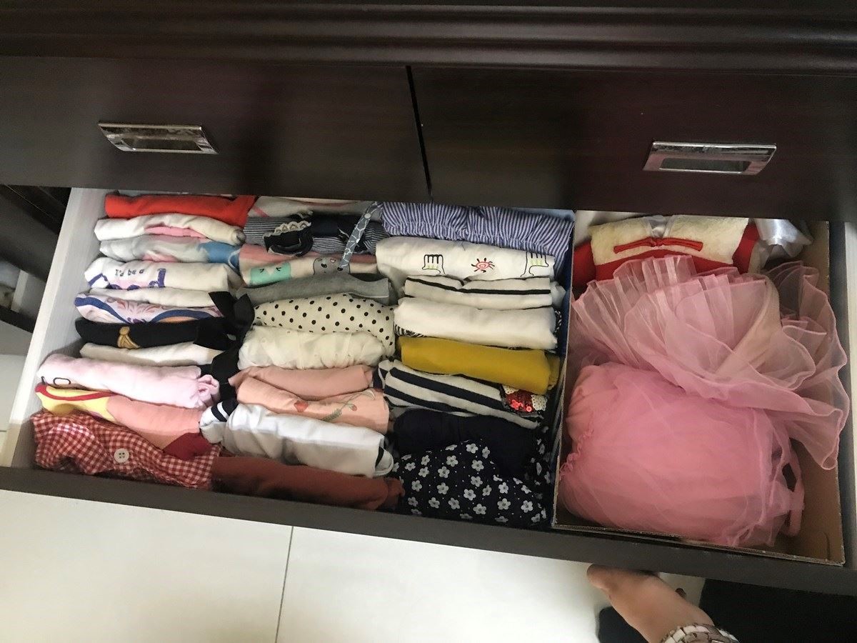 衣物建議以同一個摺法為主。