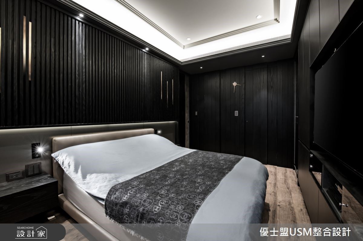 50 坪飯店風居家，設計師透過石材、金屬與木紋的結合