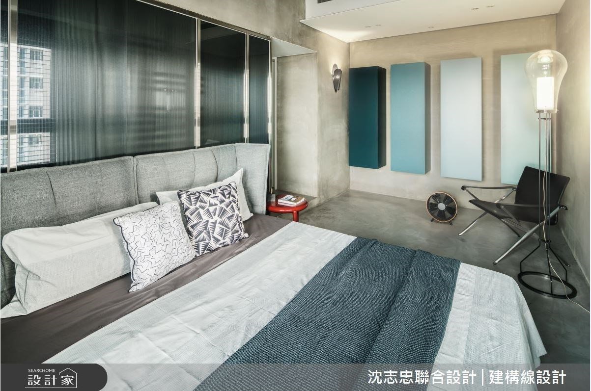 48 坪現代風居家空間，猶如現代藝術裝置展場，粗獷的