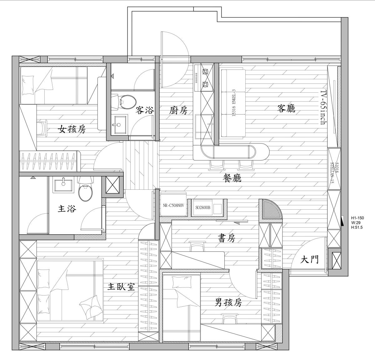平面圖提供_采荷設計X維度空間設計。