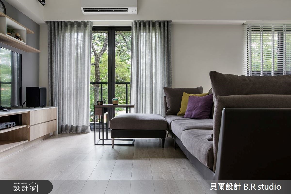 一家三口的 26 坪新居,由清新溫暖的北歐風、落地窗引