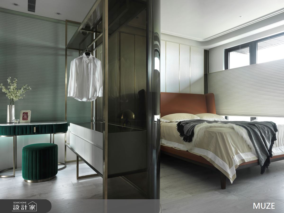 走入45坪北歐宅,偌大的公共區域以輕淺白與粉色相互鋪