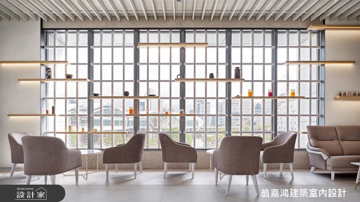 位於台北市大直的六星按摩會館,設計師以精緻飯店風營