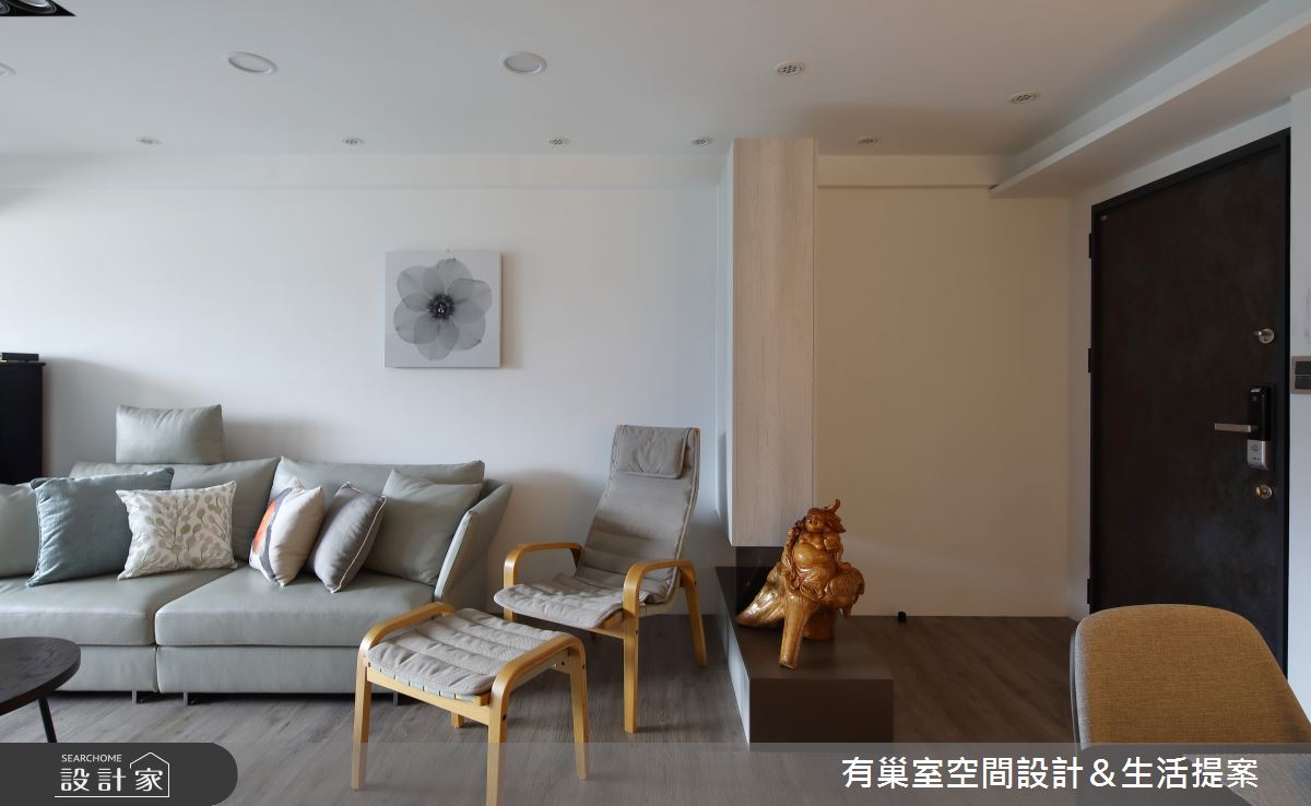 注重收納的 32 坪老屋,翻新計畫上,以簡約風概念貫穿