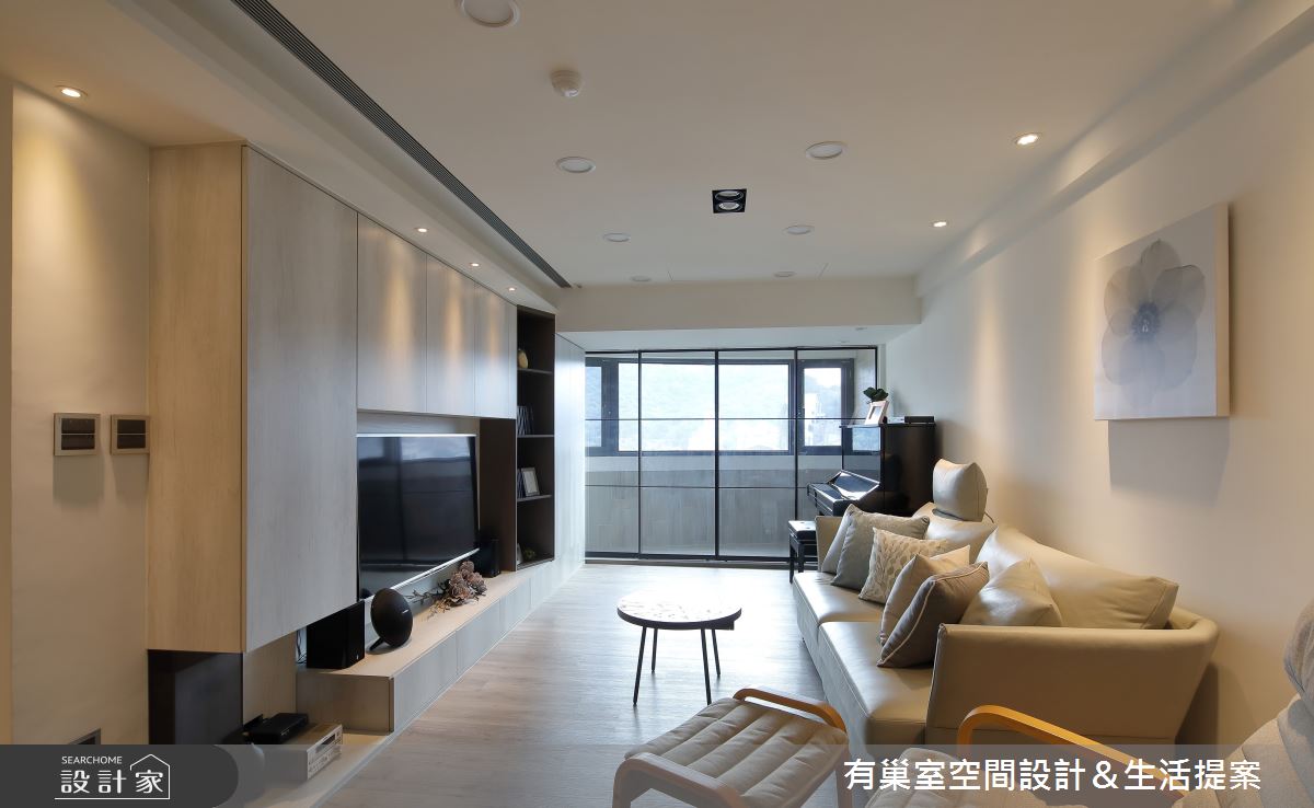 注重收納的 32 坪老屋,翻新計畫上,以簡約風概念貫穿