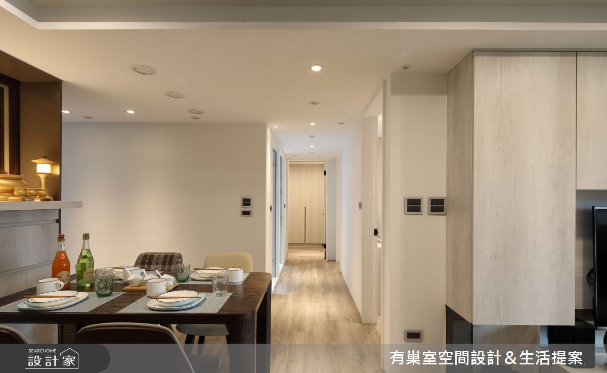 注重收納的 32 坪老屋,翻新計畫上,以簡約風概念貫穿