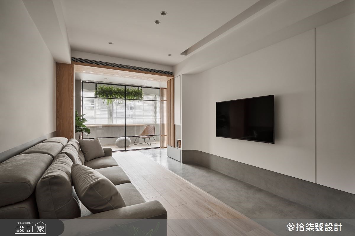 屋齡逾 30 年的老屋，設計師挹注清新紓壓的日式風格，