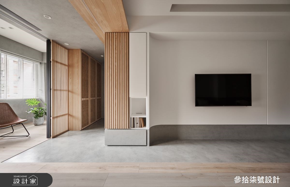 屋齡逾 30 年的老屋，設計師挹注清新紓壓的日式風格，