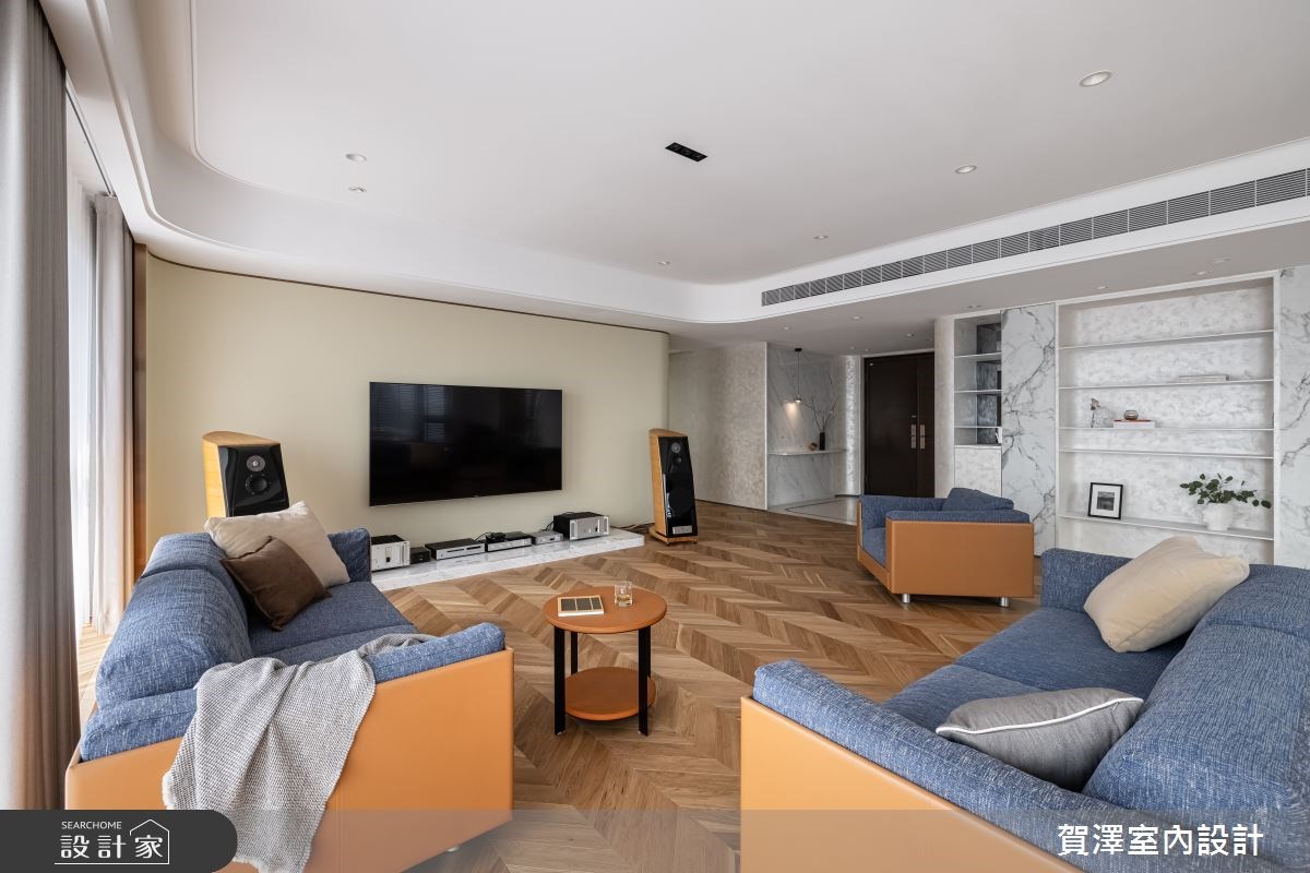 77 坪的北歐風大宅，跳脫一般豪宅的奢華印象，利用清