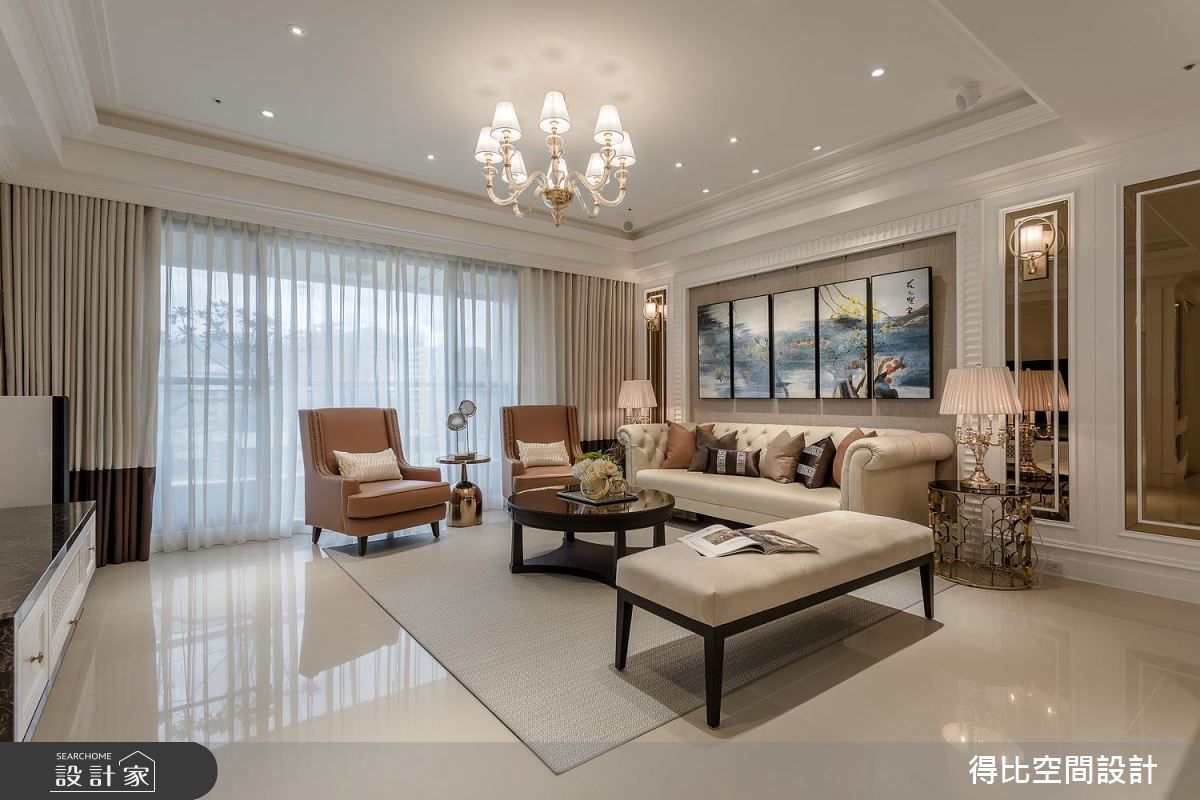 一家四口入住52坪新古典宅,得比空間設計 侯榮元設計