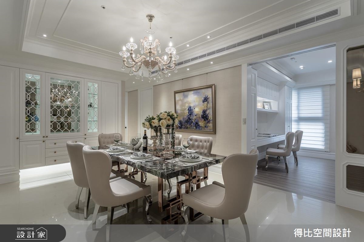 一家四口入住52坪新古典宅,得比空間設計 侯榮元設計