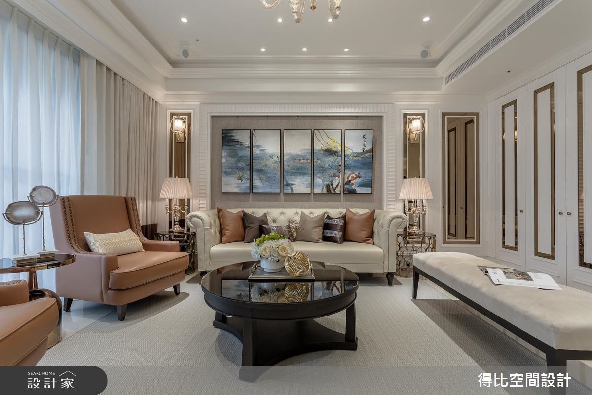 一家四口入住52坪新古典宅,得比空間設計 侯榮元設計