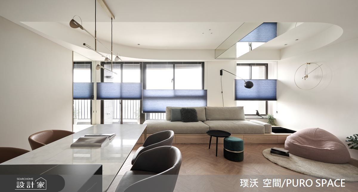 25坪現代風新成屋，採光條件良好，但原有建商空間規劃