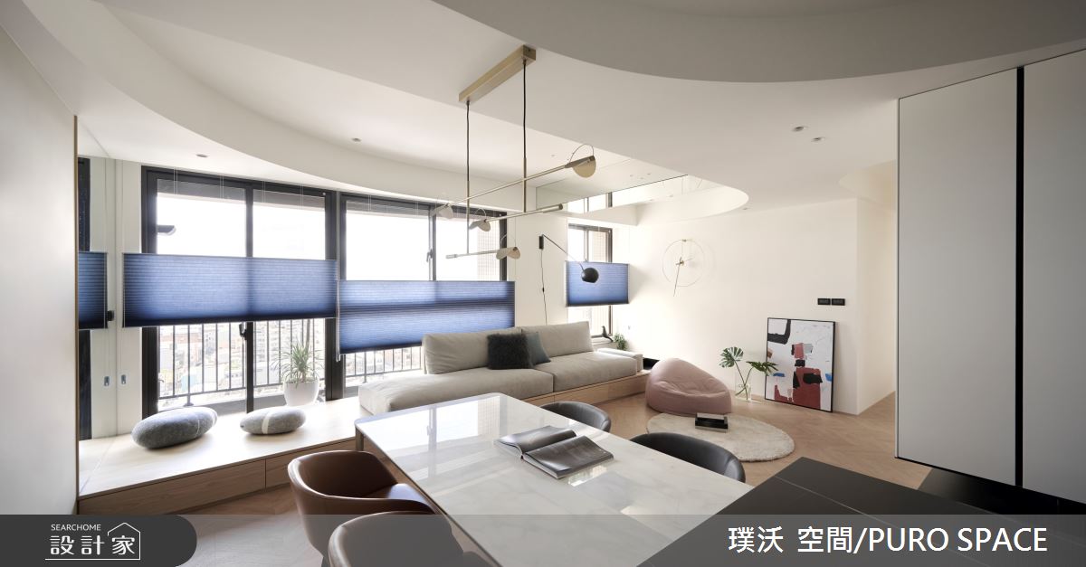 25坪現代風新成屋，採光條件良好，但原有建商空間規劃