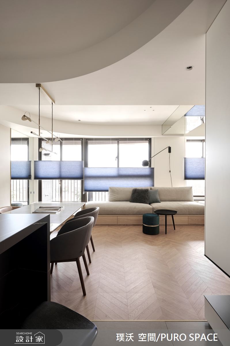 25坪現代風新成屋，採光條件良好，但原有建商空間規劃