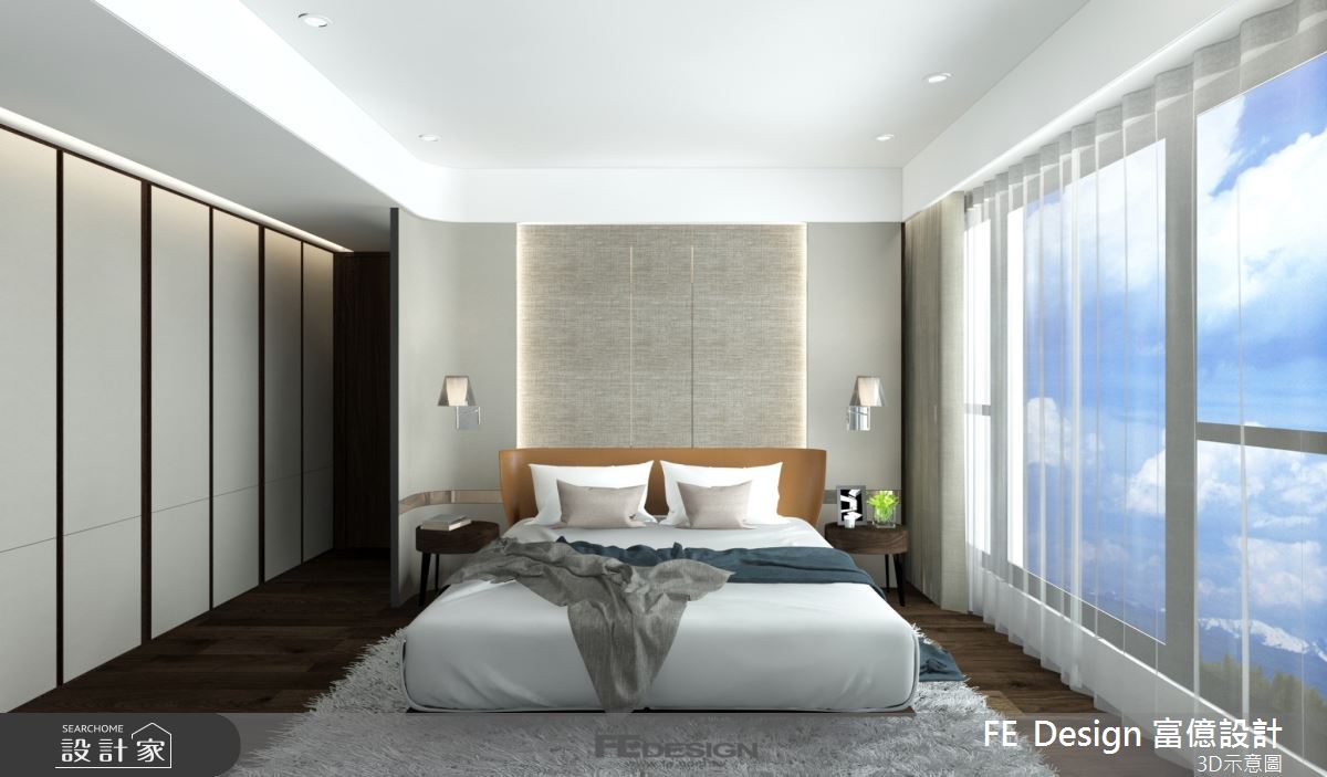 87坪預售屋內,富億空間設計 陳錦樹設計師有效發揮空